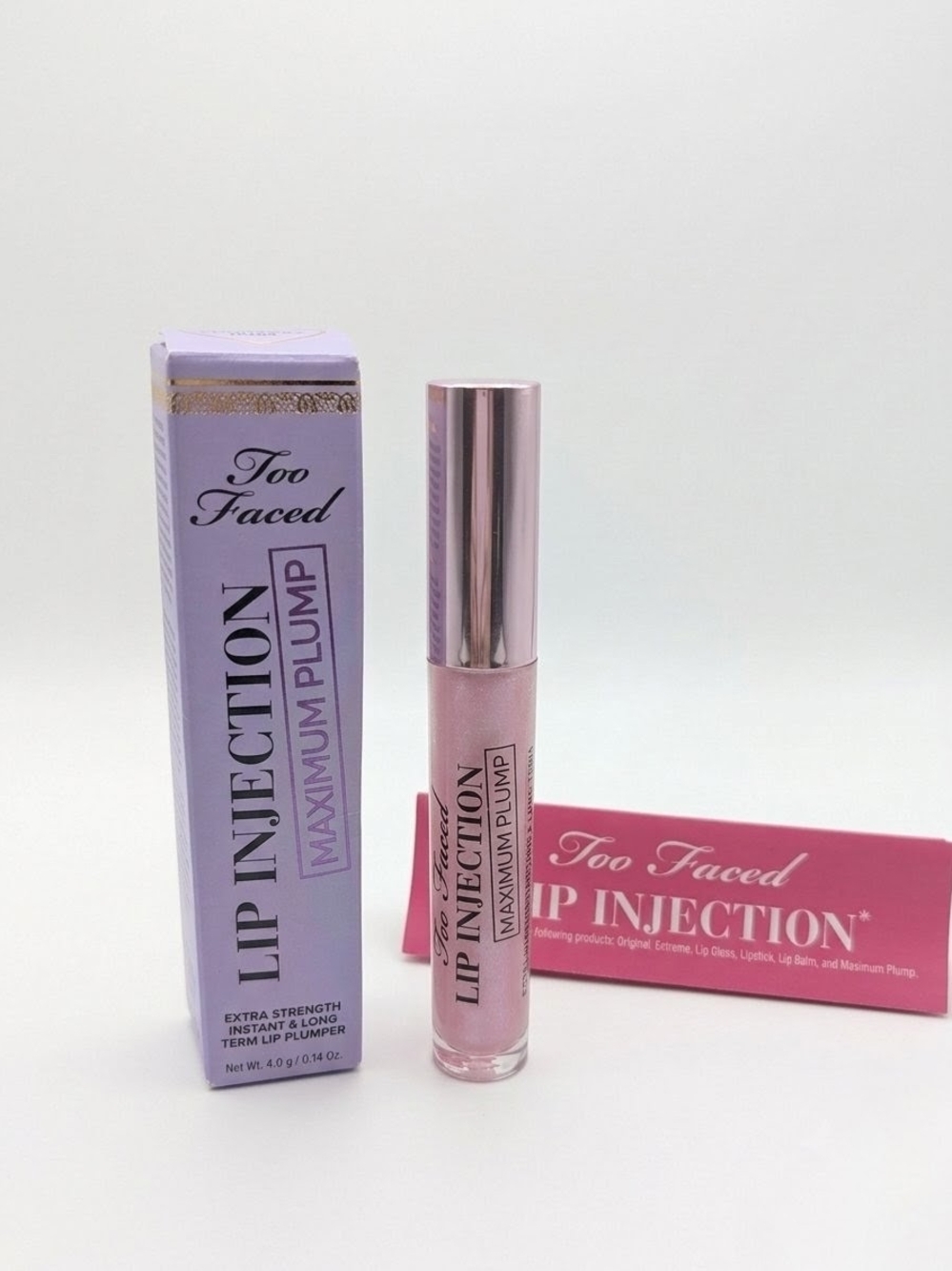 Too Faced Lip Injection Maximum Plump Blueberry Buzz Lip Gloss NIB